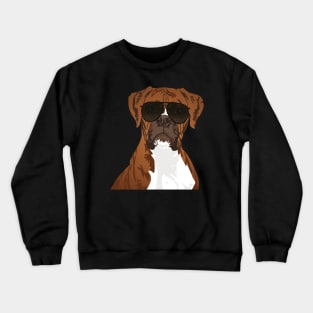 Cool Boxer Dog for Dog Lovers Crewneck Sweatshirt